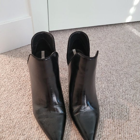 NWOT Zara Black Ankle Boots Size 7.5 - Picture 3 of 6
